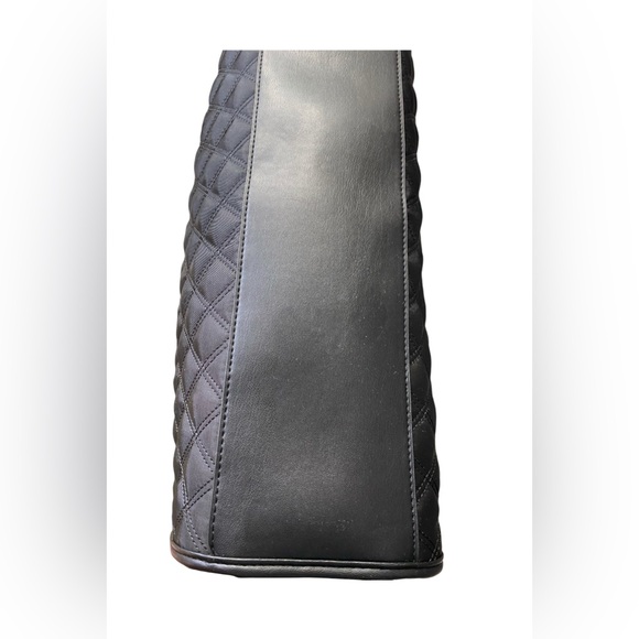 Nicole Miller Black Quilted Tote Bag - Picture 6 of 6